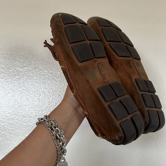 Tory Burch suede fringe accent moccasins - Picture 10 of 10